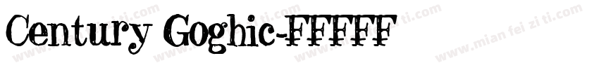 Century Goghic字体转换